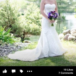 David’s bridal wedding dress size 6